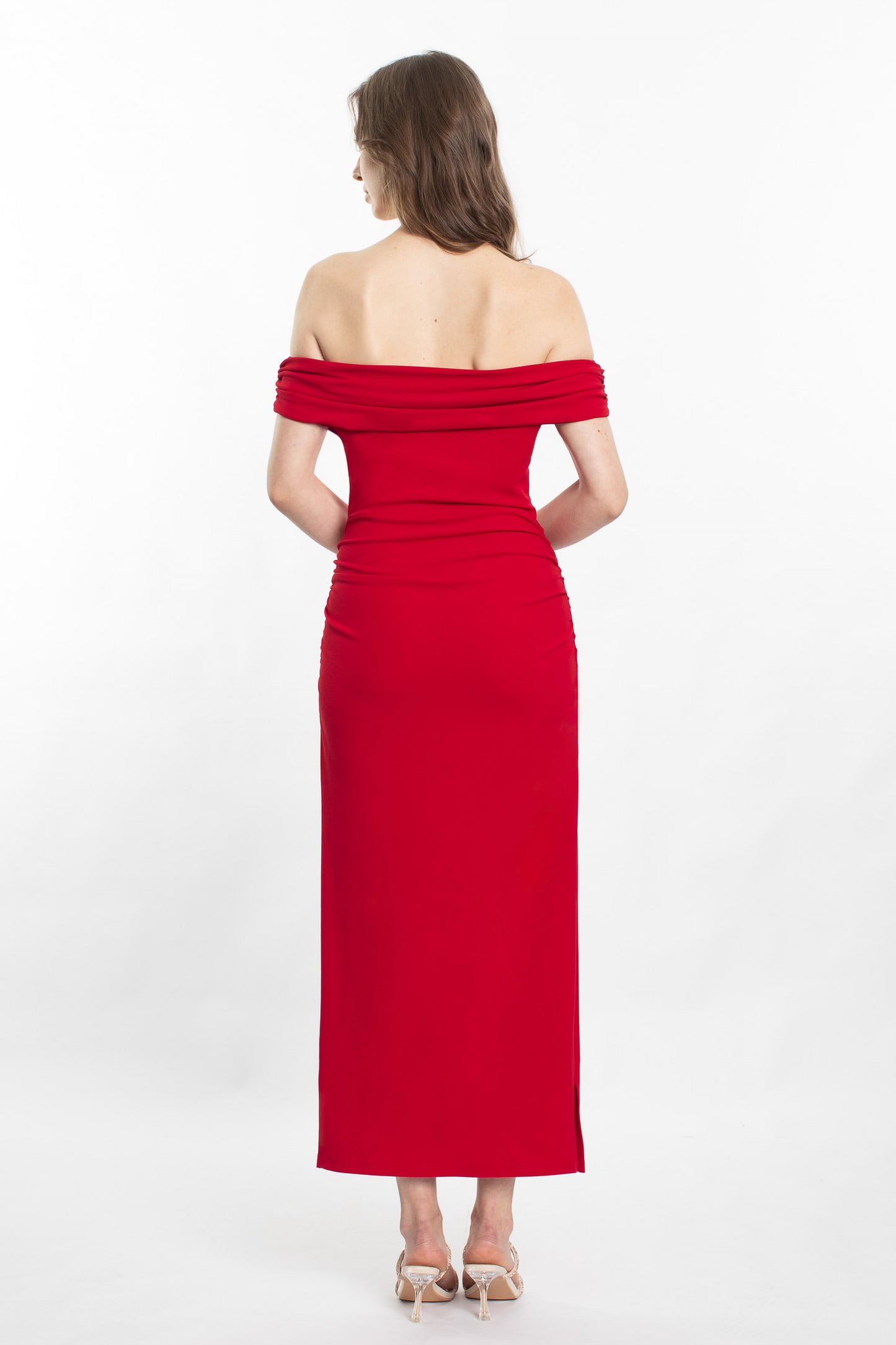 Fia Midi Dress - Red