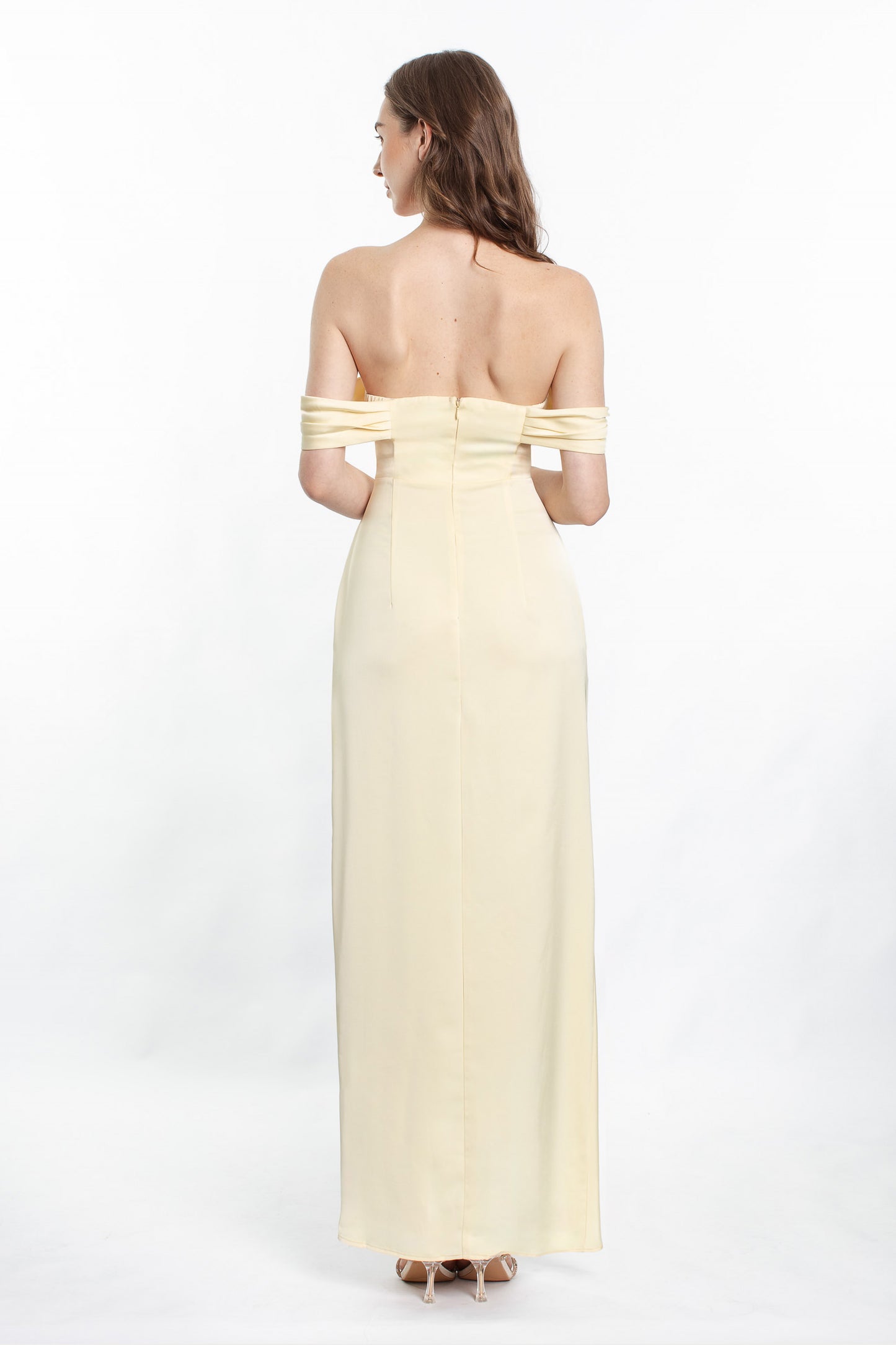 Sabrina Off Shoulder Maxi Dress - Yellow